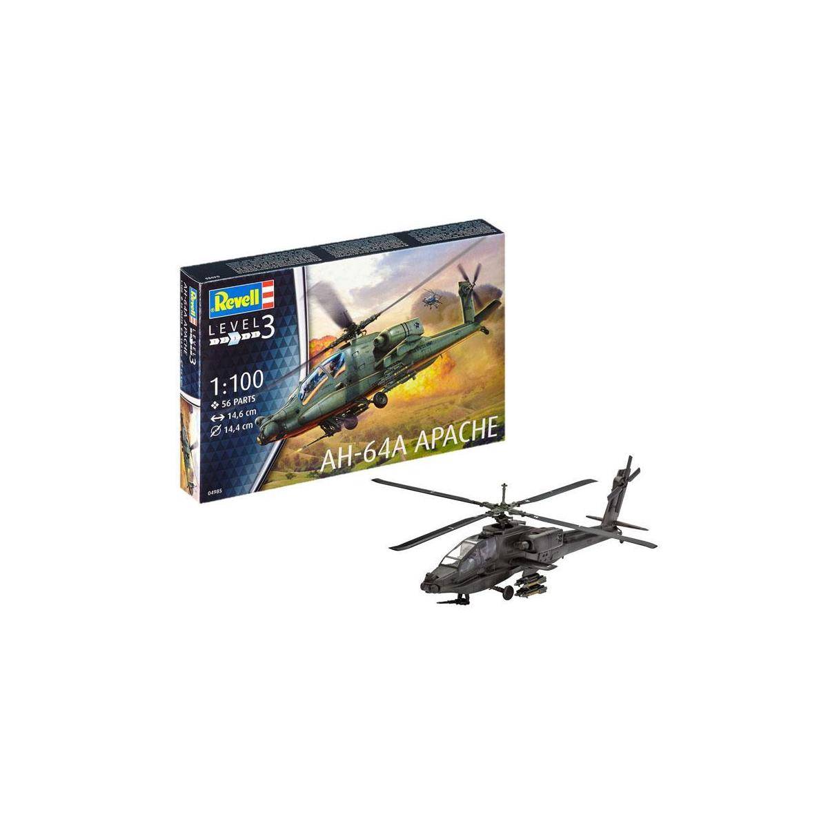 Modellbausatz, AH-64A Apache, 56 Teile, ab 10 Jahren