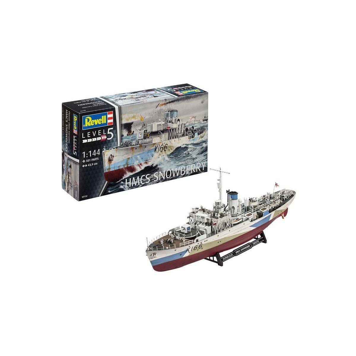 Modellbausatz , Flower Class Corvette HMCS Snowberry, 501 Teile, ab 14 Jahren