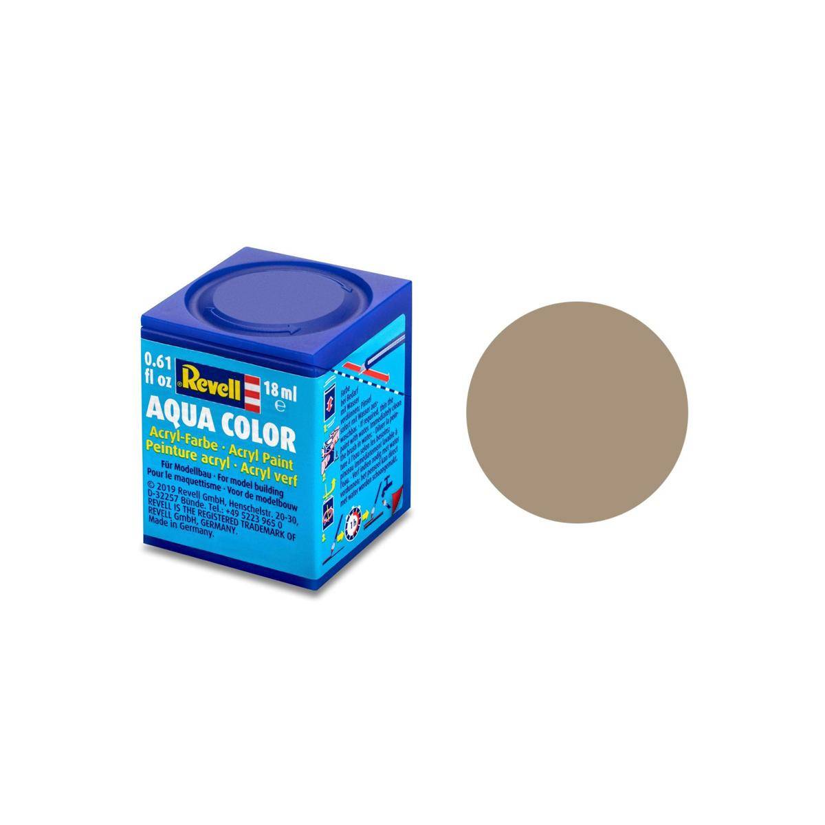 Modellbau-Farbe auf Wasserbasis, beige matt, Aqua Color, 18 ml