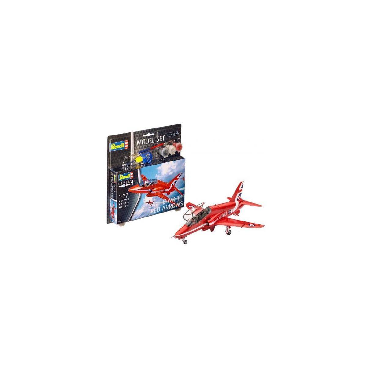 Model Set BAe Hawk T.1 Red Arrows- Modellbausatz, 70 Teile, ab 10 Jahre