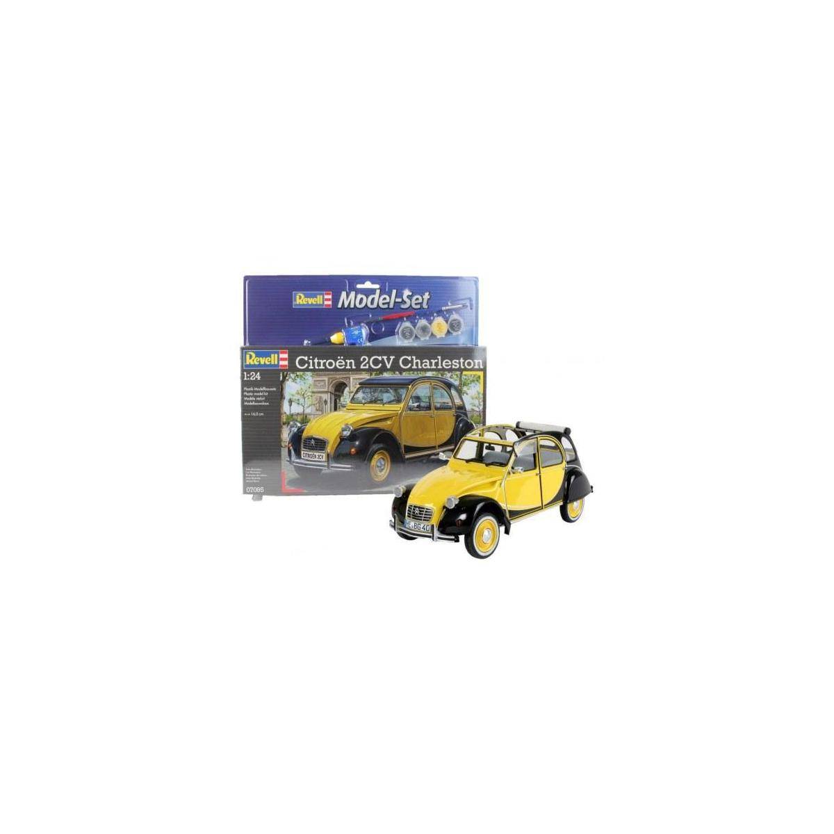 67095 - Model Set Citroen 2CV - Modellbausatz mit Basiszubehör, 126 Teile, ab 10 Jahre