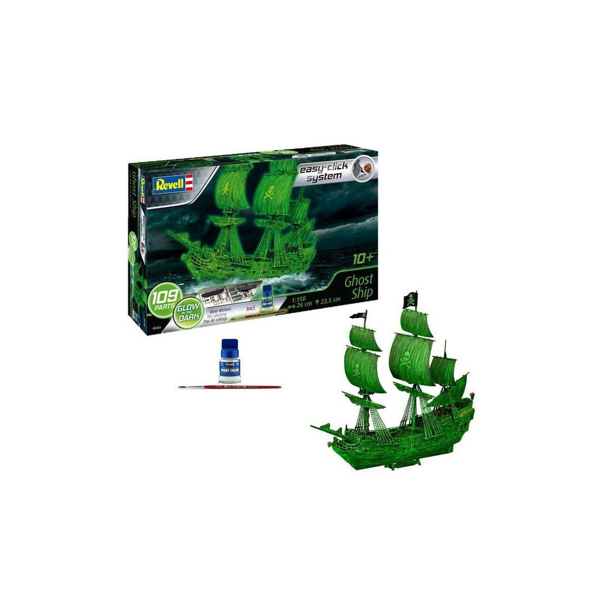 Bausatz im easy-click-system, Ghost Ship incl Nachtleuchte, 109 Teile, ab 10 J.