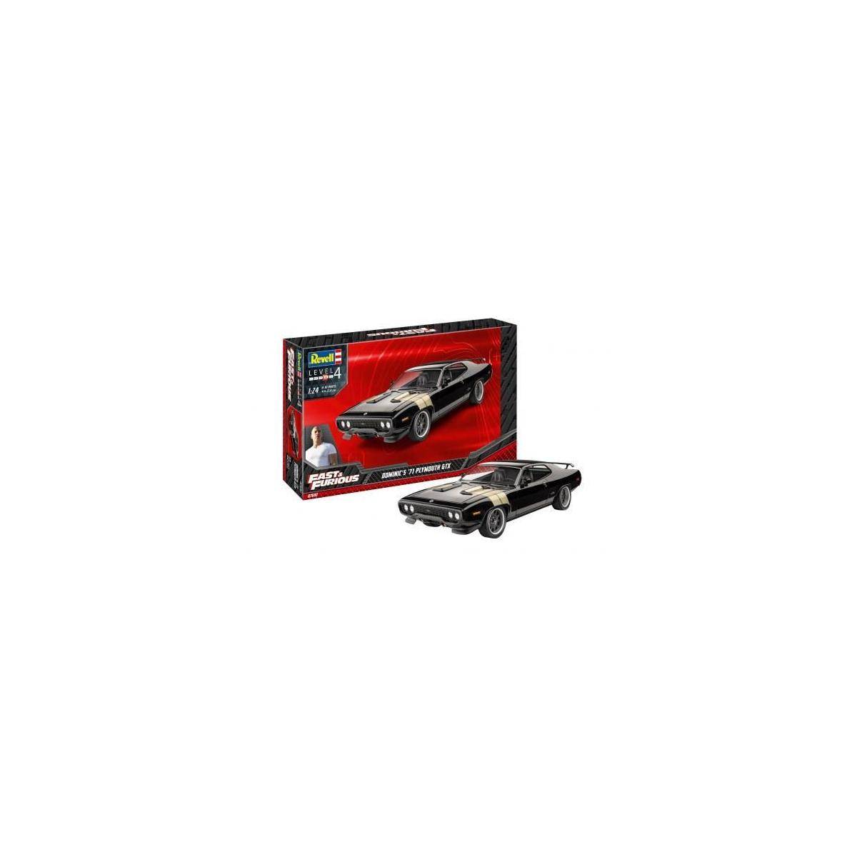 Revell Fast & Furious - Dominic's 1971 Plymouth GTX, Modellbausatz, 81 Teile, ab 12 Jahre