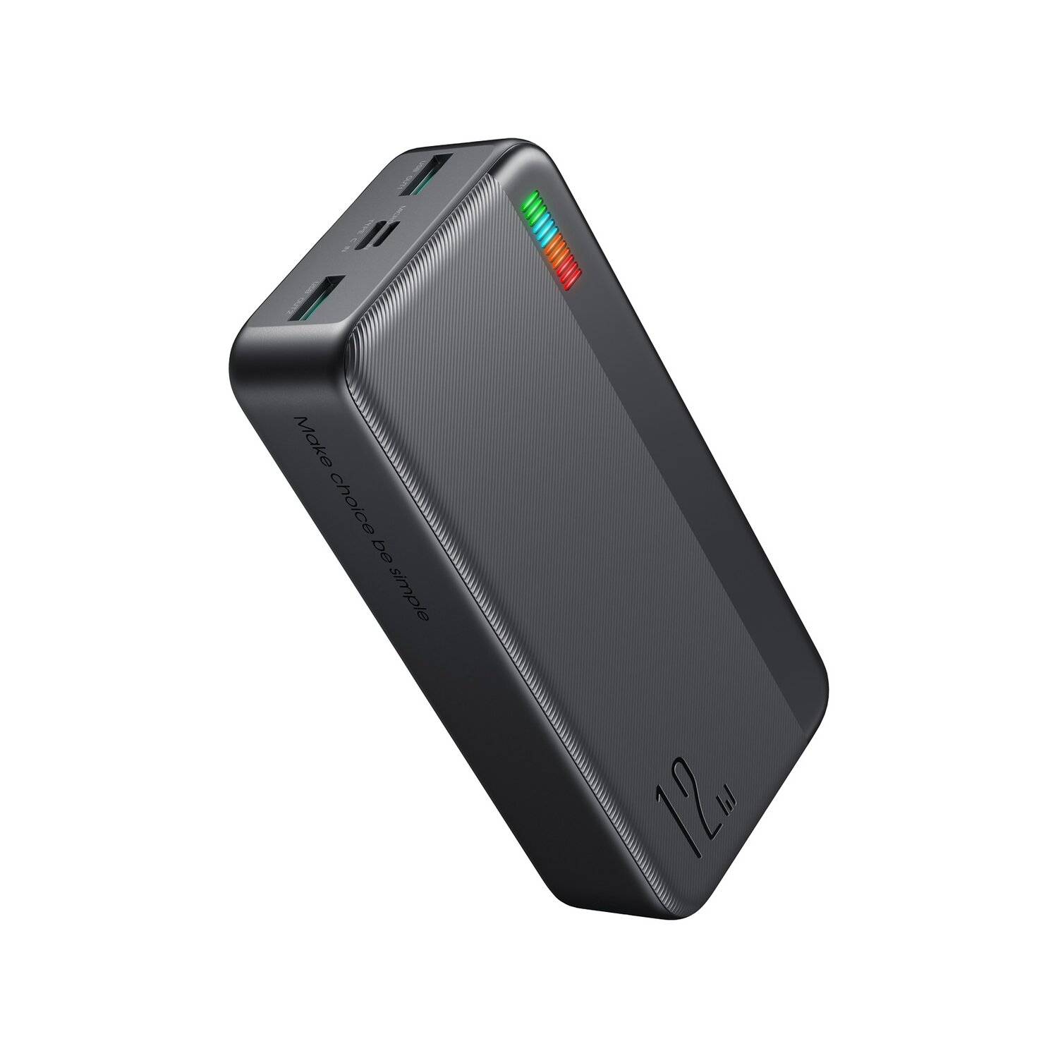 Joyroom Powerbank 30000mAh Dazzling Series 12W zwei USB-Ausgangsports Schwarz (JR-T018)