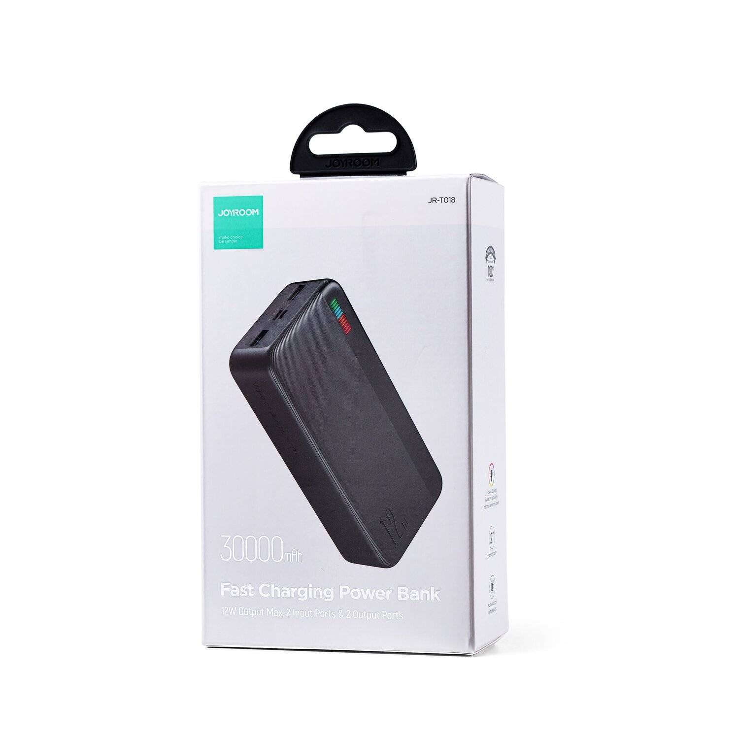 Joyroom Powerbank 30000mAh Dazzling Series 12W zwei USB-Ausgangsports Schwarz (JR-T018)