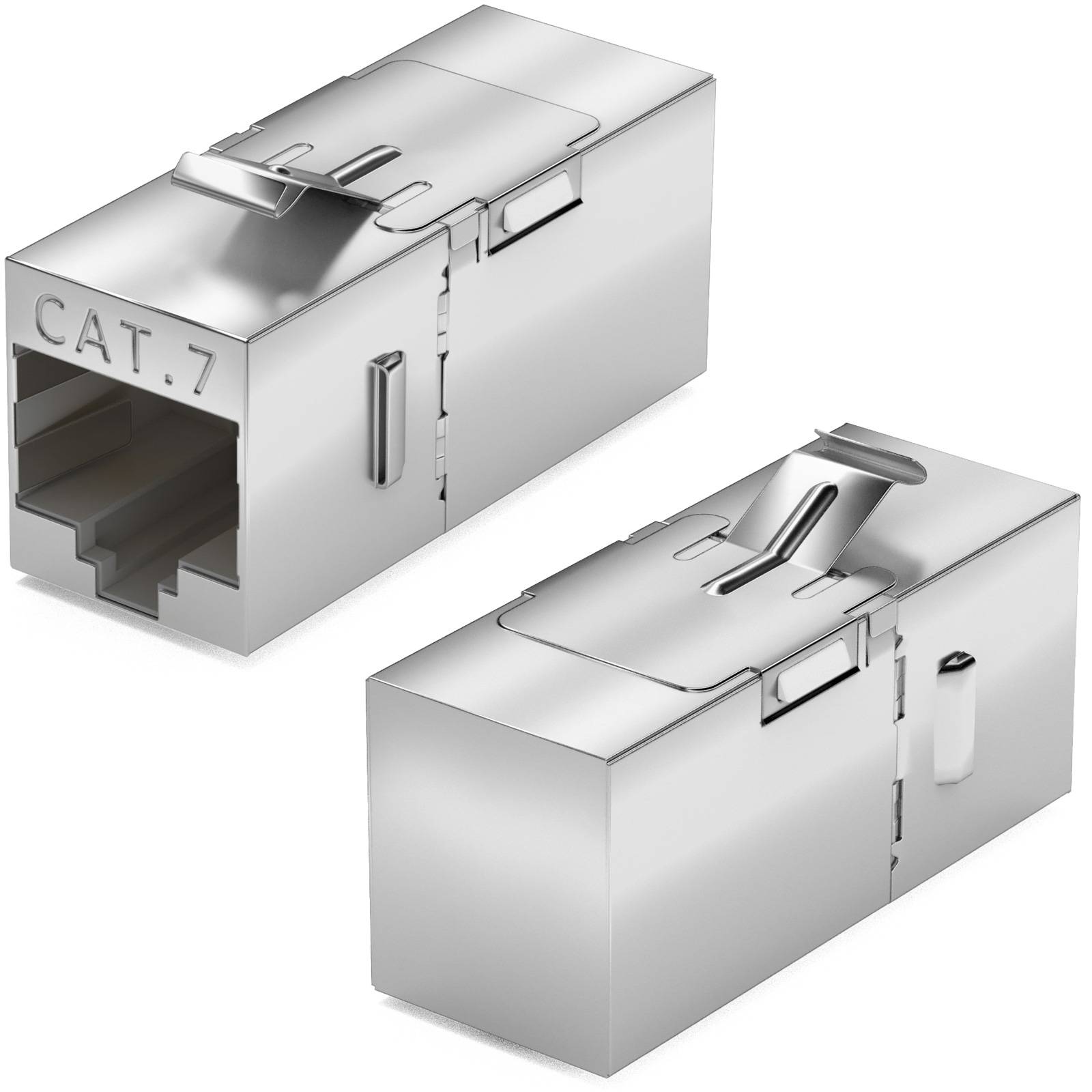 hb-digital Keystone Modul CAT 7 Winkel Netzwerk Adapter Steckverbinder RJ45