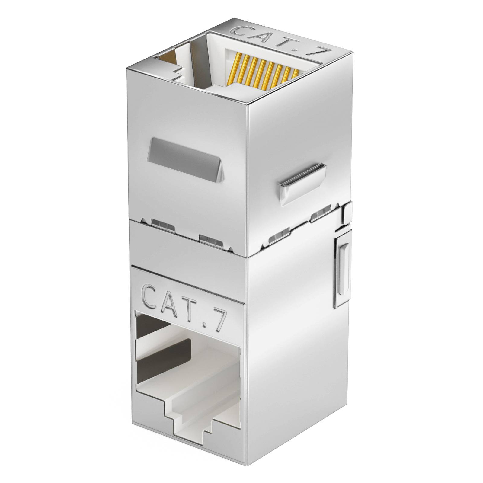 hb-digital Keystone Modul CAT 7 Winkel Netzwerk Adapter Steckverbinder RJ45