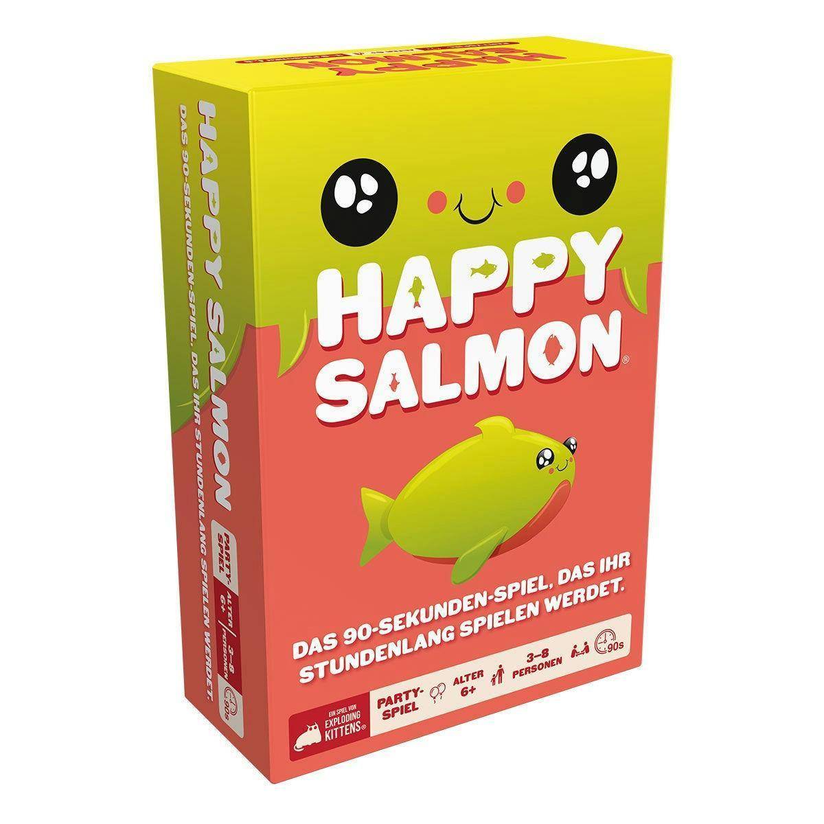 Happy Salmon, Kartenspiel, für 3-8 Spieler, ab 6 Jahren (DE-Ausgabe)