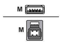 HP USB-Kabel - USB Type B (M) bis USB Typ A (M)