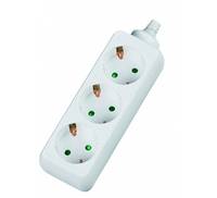 Dexlan 994904, 4 m, Indoor, Typ F, Type F (CEE 7/4), Gerade, Weiß