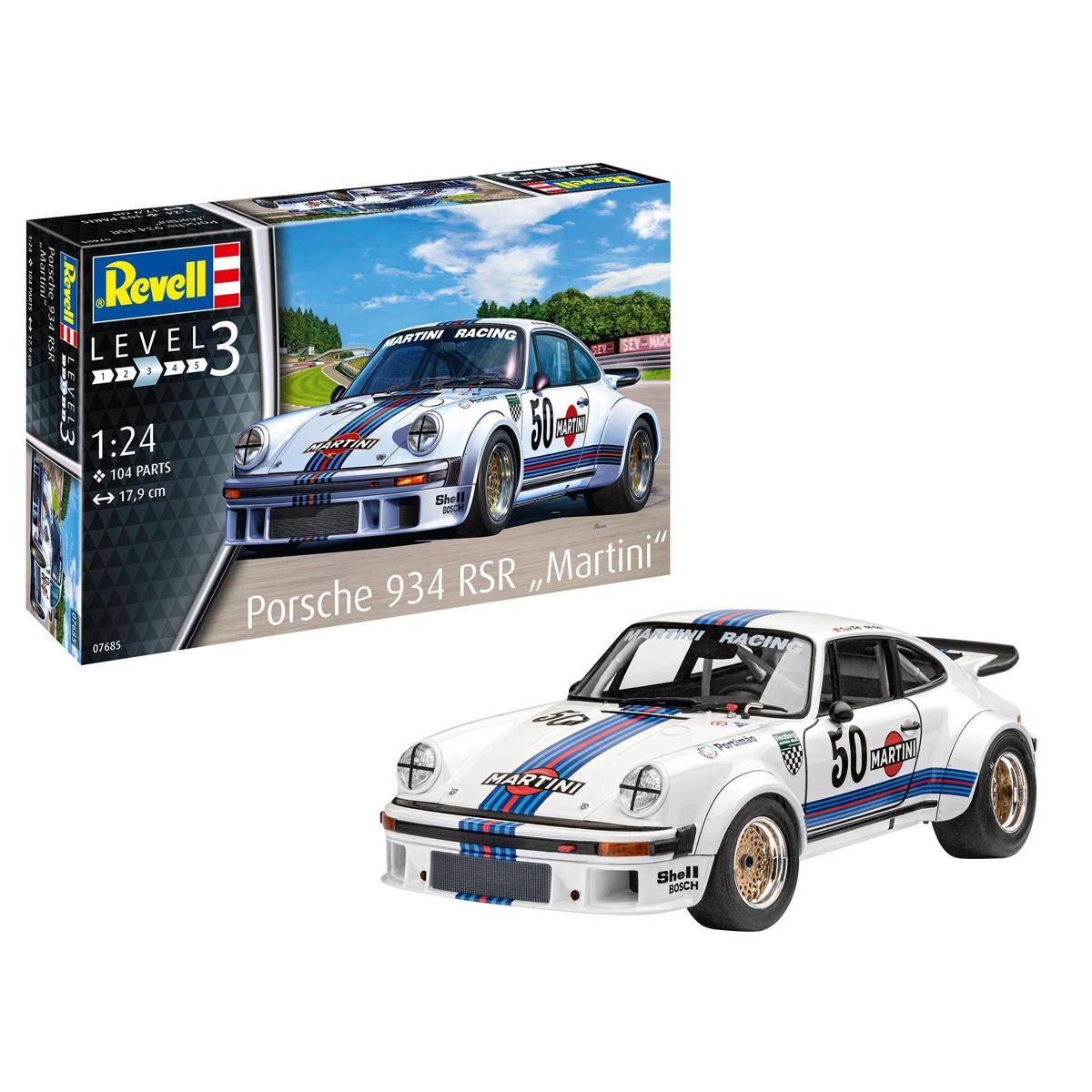 Modellbausatz , Porsche 934 RSR "Martini", 104 Teile, ab 10 Jahren