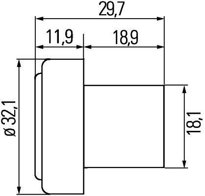 HELLA 2BM 340 825-311 Zusatzblinkleuchte - 12V - Lichtscheibenfarbe: gelb - Kabel: 100mm - Stecker: