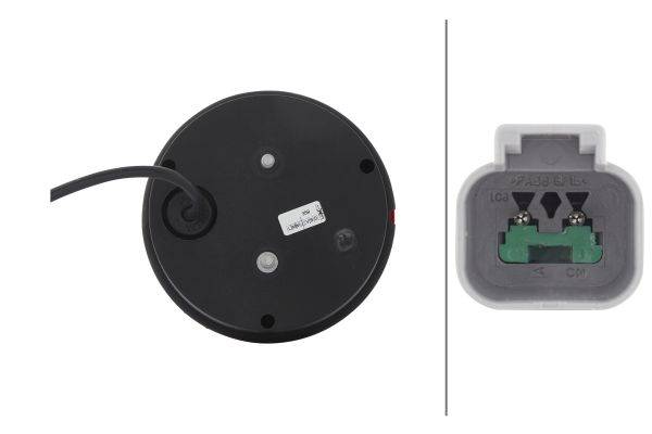 HELLA 2NE 344 169-117 Nebelschlussleuchte - 24V - Anbau - Kabel: 200mm - links