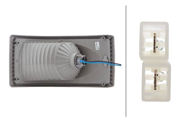 HELLA 2ZR 008 805-247 Rückfahrleuchte - 12V - Einbau - Stecker: Flachstecker