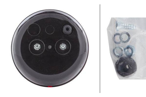 HELLA 2SB 001 423-097 Heckleuchte - 12/24V - Anbau - Lichtscheibenfarbe: rot - links/rechts