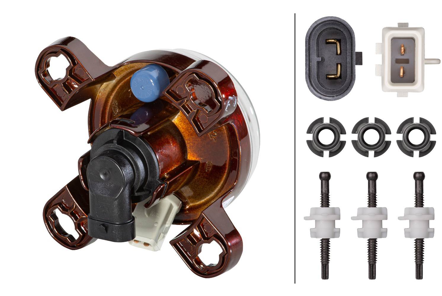 HELLA 1K0 247 043-097 DE/FF-Hauptscheinwerfer - 90mm Performance - 24V - rund - Referenzzahl: 12.5 -