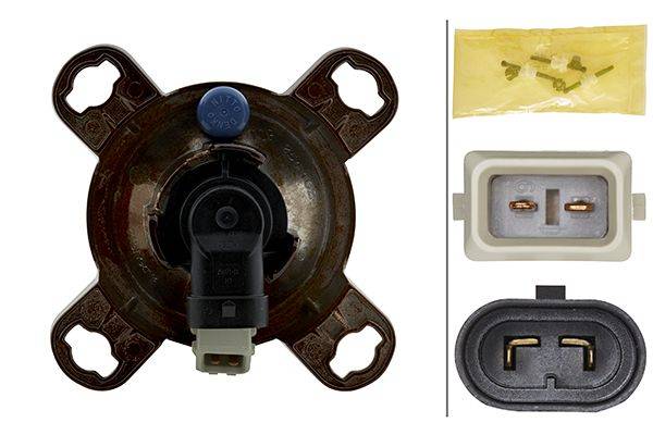 HELLA 1K0 247 043-157 FF/Halogen-Hauptscheinwerfer - 90mm Performance - 12V - rund - Einbau - gehärt