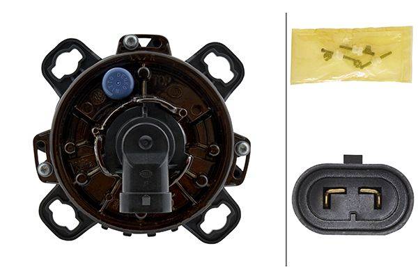 HELLA 1ML 247 042-227 DE/Halogen-Hauptscheinwerfer - 90mm Performance - 12V - rund - Einbau - gehärt