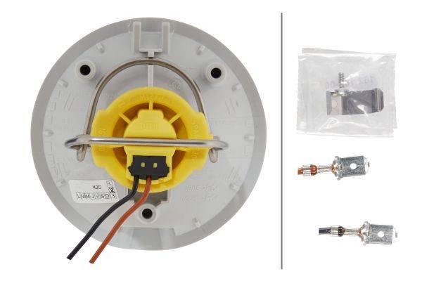 HELLA 2BA 965 039-147 Blinkleuchte - 24V - Einbau - Lichtscheibenfarbe: glasklar - Kabel: 100mm - li