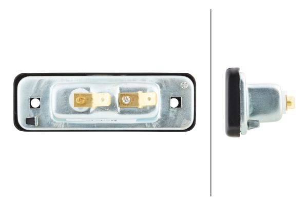 HELLA 2KA 001 388-097 Kennzeichenleuchte - 24V - Einbau - links/rechts
