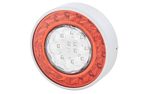 HELLA 2SD 010 546-127 Heckleuchte - LED - 12V - Lichtscheibenfarbe: glasklar/rot - LED-Lichtfarbe: g