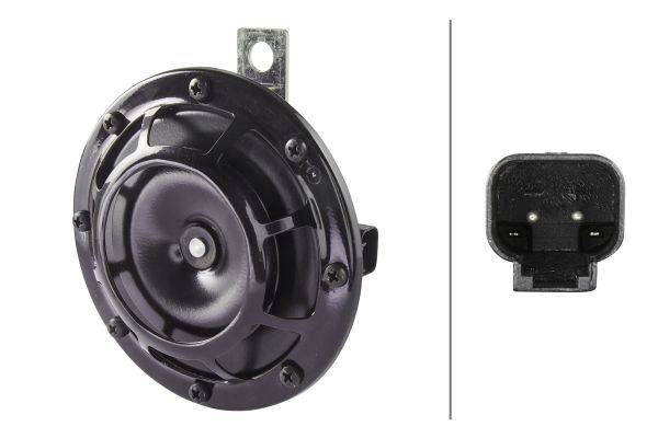 HELLA 3AF 005 631-237 Horn - B133 - 24V - 115dB(A) - Frequenzbereich: 450Hz - Tiefton - hängend