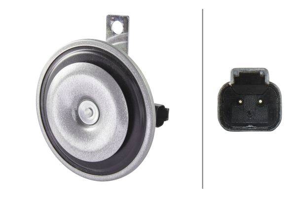 HELLA 3BA 922 200-827 Horn - B36 - 24V - 116dB(A) - Frequenzbereich: 335Hz - Tiefton - Gehäusefarbe: