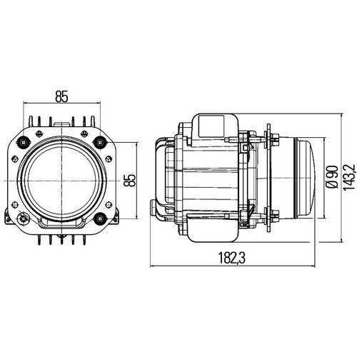HELLA 6RH 004 570-411 Schalter - Kippbetätigung - Ausstattungsvar.: II+I-0 - Anschlussanzahl: 7