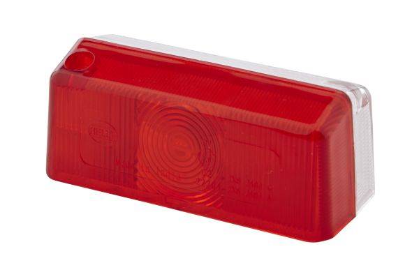 HELLA 9EL 132 215-001 Lichtscheibe - Lichtscheibenfarbe: glasklar/rot