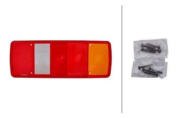 HELLA 9EL 122 689-021 Lichtscheibe, Heckleuchte - links/rechts