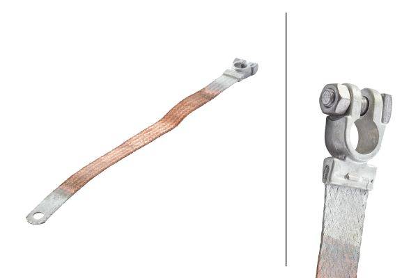 HELLA 8KX 719 757-001 Masseband - 12/24V - 80A - Batteriepol-Ø: 15.9mm - Länge: 400mm - Querschnitt
