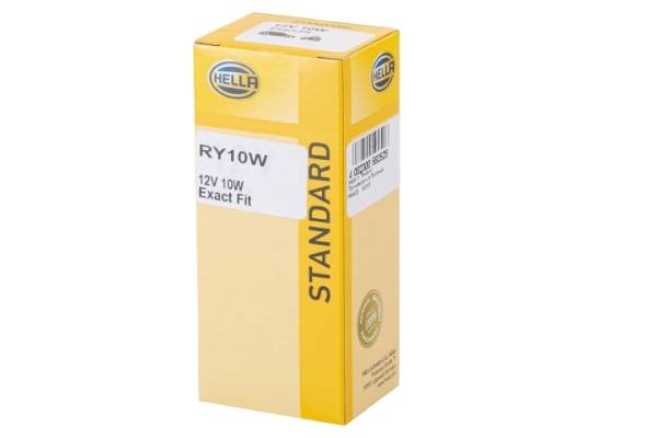 HELLA 8GA 002 071-051 Glühlampe - RY10W - Standard - 12V - 10W - Sockelausführung: BAU15s - Schachte