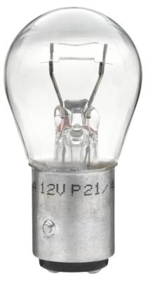 HELLA 8GD 004 772-121 Glühlampe - P21/4W - Standard - 12V - 21/4W - Sockelausführung: BAZ15d - Schac