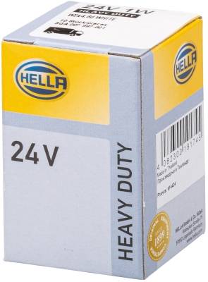 HELLA 8GA 007 997-021 Glühlampe - Sockelglühlampe - Heavy Duty - 24V - 1W - Schachtel - Menge: 10