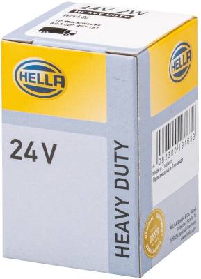 HELLA 8GA 007 997-181 Glühlampe - W2W - Heavy Duty - 24V - 2W - Schachtel - Menge: 10