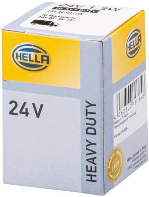 HELLA 8GA 007 997-191 Glühlampe - Sockelglühlampe - Heavy Duty - 24V - 1,2W - Schachtel - Menge: 10