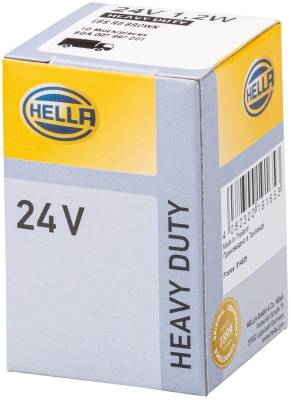 HELLA 8GA 007 997-201 Glühlampe - Sockelglühlampe - Heavy Duty - 24V - 1,2W - Schachtel - Menge: 10