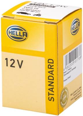 HELLA 8GA 007 997-011 Glühlampe - Sockelglühlampe - Standard - 12V - 1,2W - Sockelausführung: W2x6.4