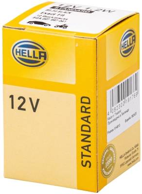 HELLA 8GA 007 997-041 Glühlampe - Sockelglühlampe - Standard - 12V - 1,2W - Sockelausführung: B8.3d