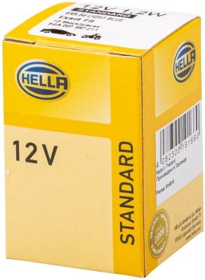 HELLA 8GA 007 997-211 Glühlampe - Sockelglühlampe - Standard - 12V - 1,2W - Sockelausführung: BX8.5d