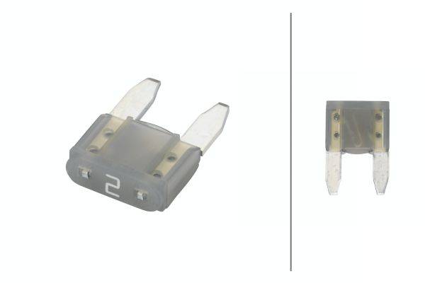 HELLA 8JS 728 596-081 Sicherung - Mini-Flachstecksicherung - 2A - grau - Menge: 50