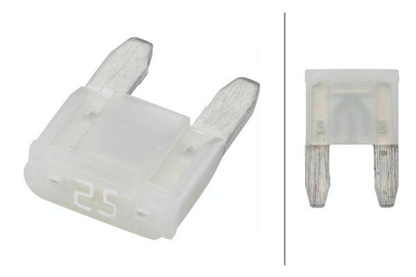 HELLA 8JS 728 596-242 Sicherung - Mini-Flachstecksicherung - mit LED - 25A - 12V - weiß - Menge: 10