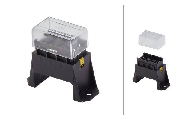 HELLA 8JD 005 993-072 Sicherungsdose - 4-polig - ATO - Stecker: Flachstecker - Stecker: 8 x axial (6