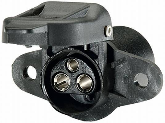 HELLA 8JB 001 933-011 Steckdose - 24V - 3-polig - Einbau - Stecker: Flachstecker