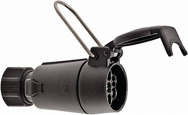 HELLA 8JB 001 939-001 Steckdose - 12V - 7-polig - Stecker: Schraubkontakt - schwarz