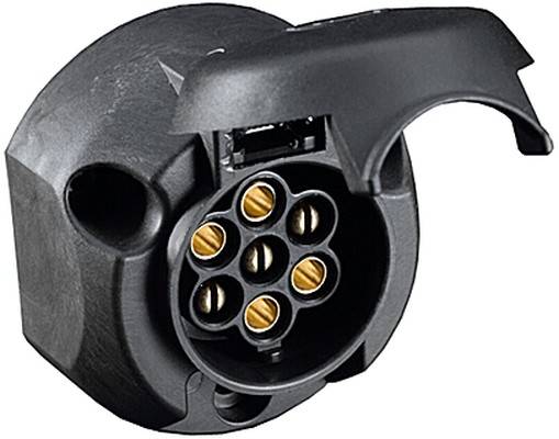 HELLA 8JB 001 943-011 Steckdose - 12V - 8-polig - mit Nebelschlussleuchtenabschaltung - Zinnbronze -