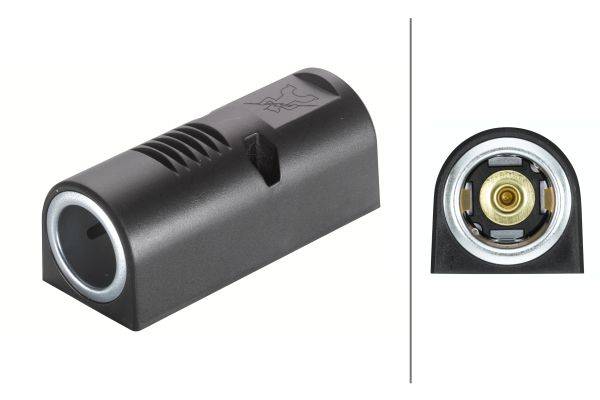 HELLA 8JB 004 123-042 Steckdose - 12/24V - 1-polig - Anbau - Stecker: Flachstecker