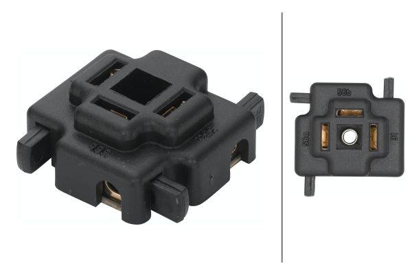 HELLA 8JA 001 909-001 Stecker - 3-polig - H4/R2 (Bilux) - ohne Masseband - Menge: 10
