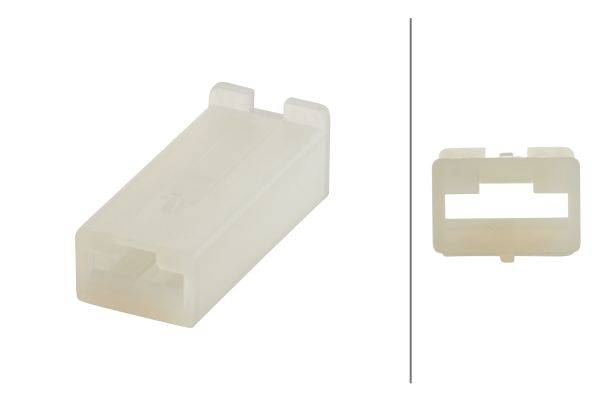 HELLA 8JD 008 151-001 Steckgehäuse - 1-polig - Stecker: Flachsteckhülse