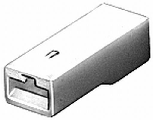 HELLA 8JD 008 151-001 Steckgehäuse - 1-polig - Stecker: Flachsteckhülse